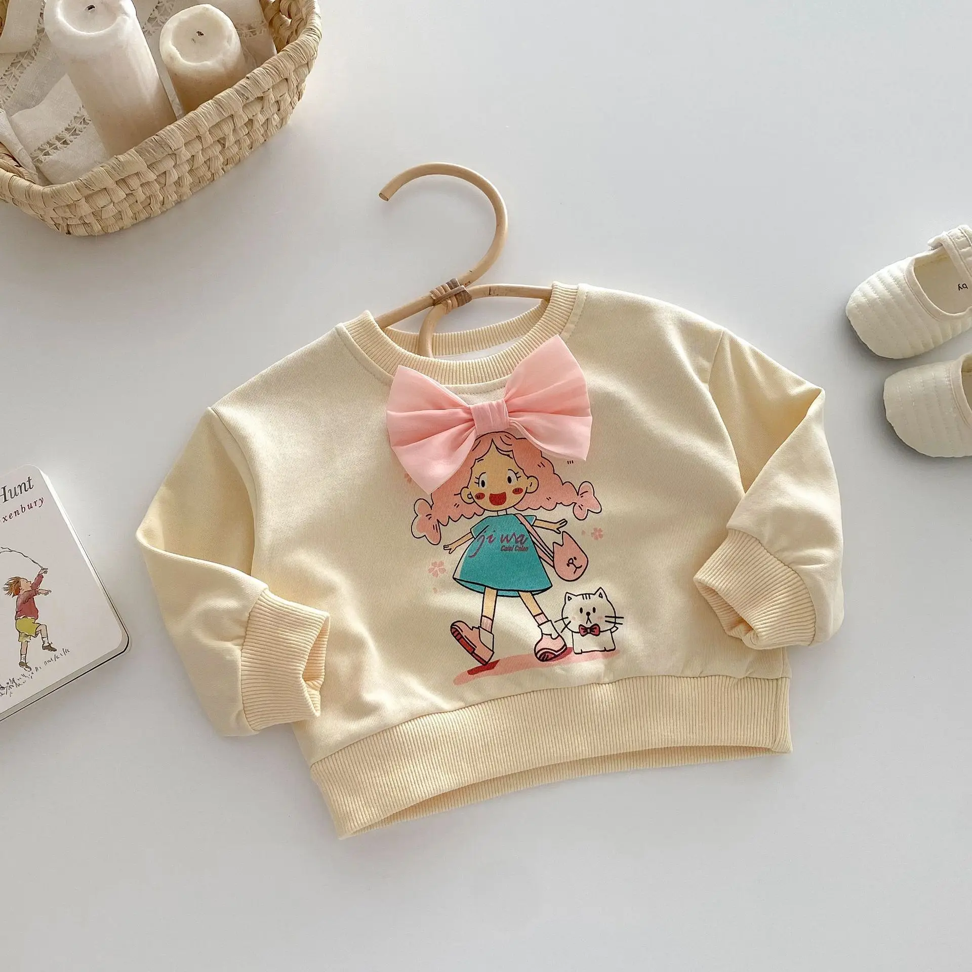 

Little girl sweatershirt 0-5 years old cartoon autumn baby clothing girls cute printed top