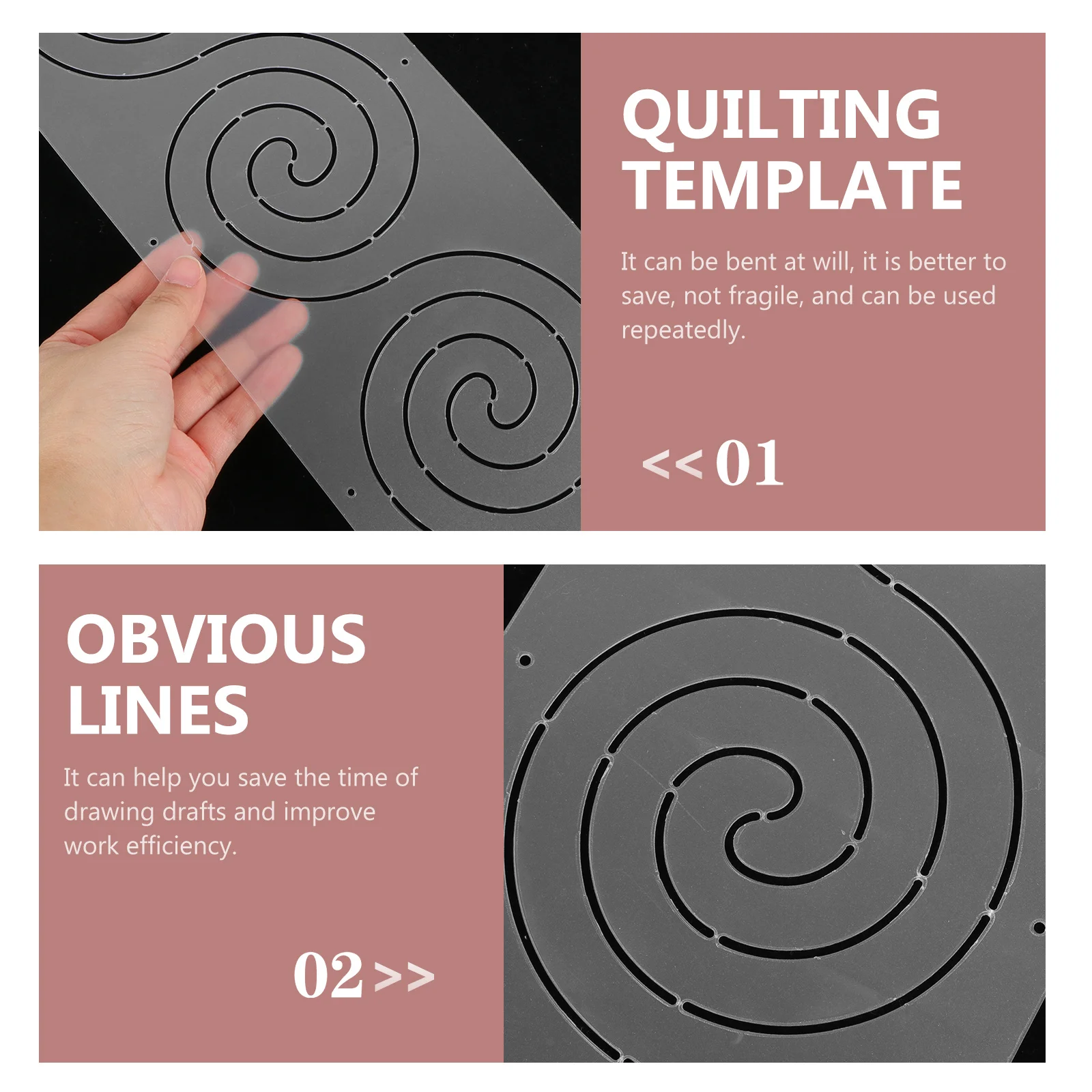 

1pc Diy Quilting Template Precision Sewing Ruler For Craft Embroidery Painting Tailor Tool Smooth Edge Sewing Measure Tool