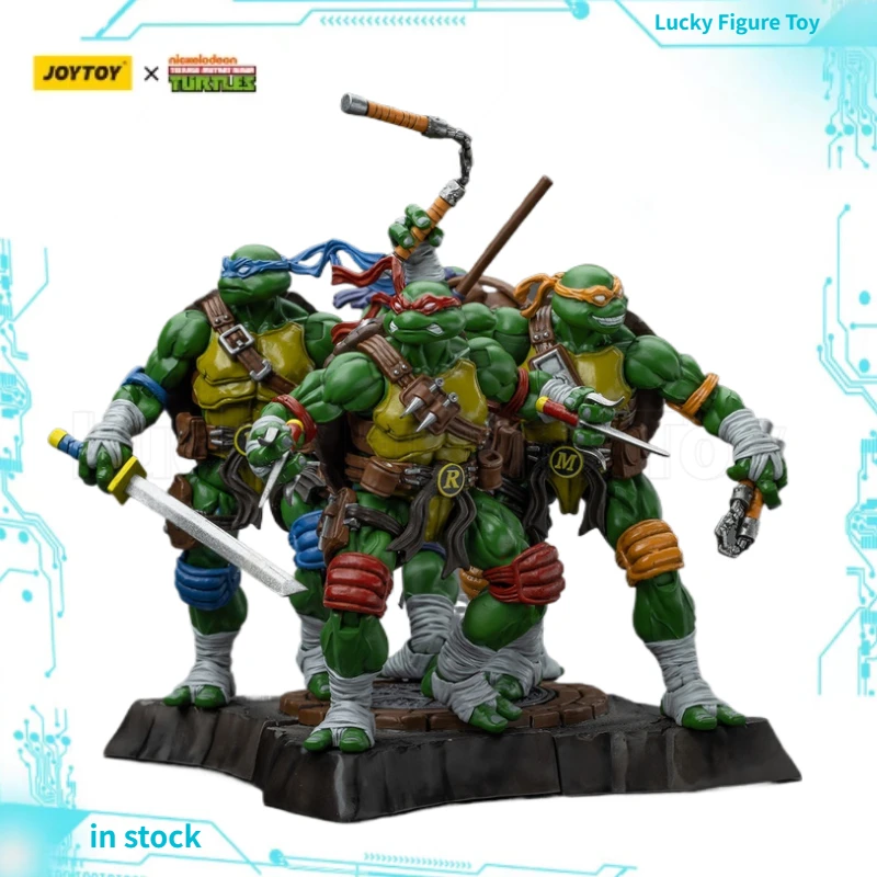 

【В наличии】JOYTOY TMNT 1/18 Фигурки Микеланджело Донателлоло Леонардо Рафаэль Фигурки Коллекционные модели Классические игрушки