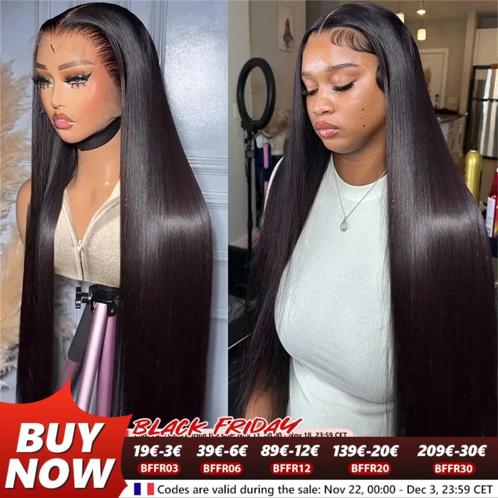 360 Straight Lace Frontal Human Hair Wig Transparent Lace Front Wigs For Women Pre plucked Remy Human Hair Wigs 13x6 Lace Wig