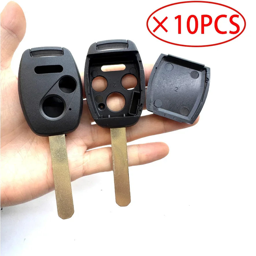 10PCS Fob Keyless Entry Remote Shell Case Fob Cover For HONDA Accord CRV Pilot Civic 2003 2007 2008 2009 2010 2011 2012