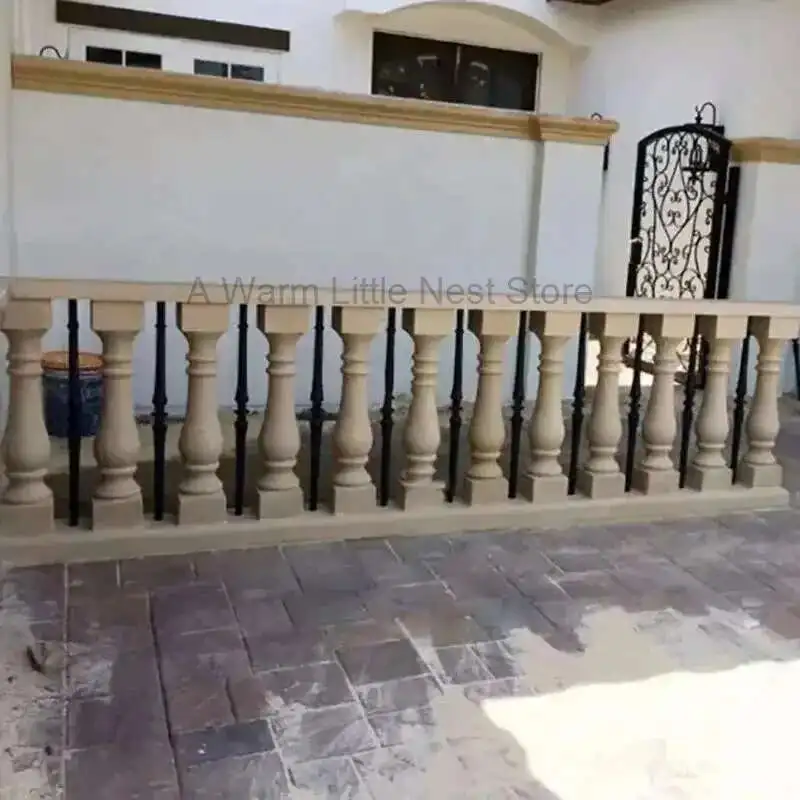 

Balcony Vase Column Fence Molds Creative Stair Handrail Roman Column Cement Railing Mold European Home Garden Railing Building L