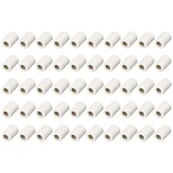 20/50Pcs 4mm Dia Single Bore Ceramic Tube High Temperature Resistant Insulating Pipe Electronic Wire Bundle Porcelain Bushing