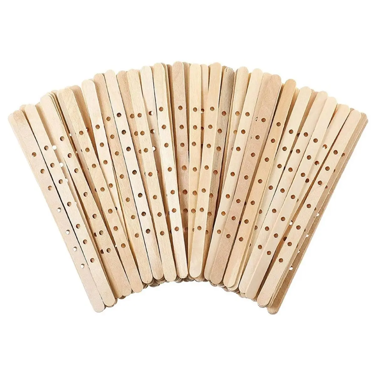 A1098K 100 Pcs Wick Centering Tool,Candle Wick Holders for Candle Making,Wick Centering Tool, Candle Wick Holders with 7 Holes S