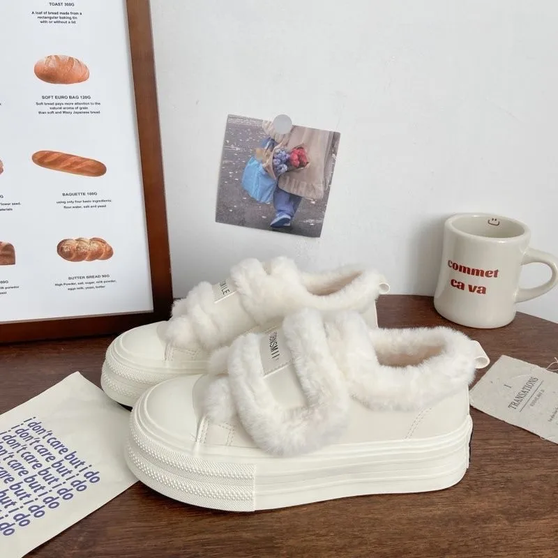 أحذية نسائية بيضاء بسيطة وعصرية، نمط جديد، برباط، مريح للاستخدام اليومي بالإضافة إلى أحذية رياضية مخملية منخفضة، أحذية كاجوال خفيفة #3