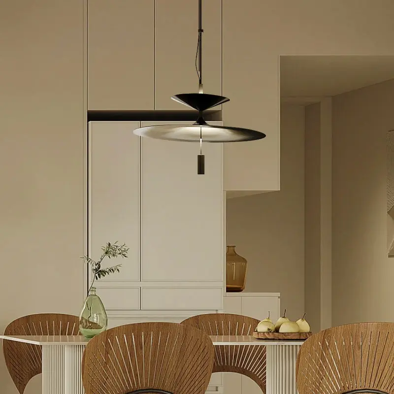 French Style Restaurant Pendant Lamp Modern Minimalist Bar Lighting Simple Hallway Study Cafe Designer Light Fixture