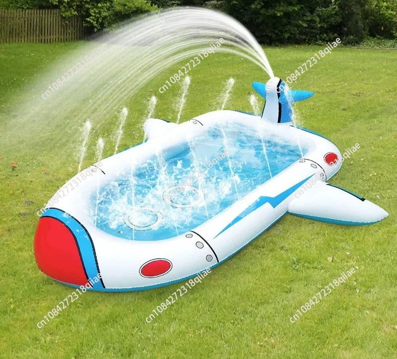 astronave-gonfiabile-fontana-tubo-dell'acqua-domestico-asilo-estivo-piscina-all'aperto