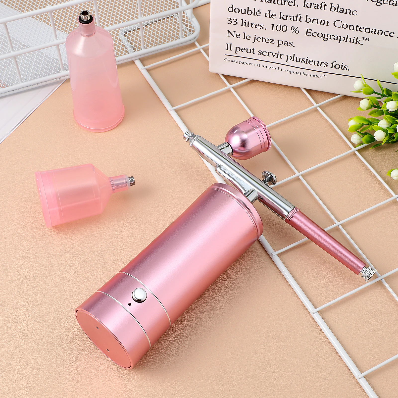 

1Set Electric Cordless Air Brush Kit Nail Airbrush Compressor Paint Kit Wireless Portable Multi Function Airbrush