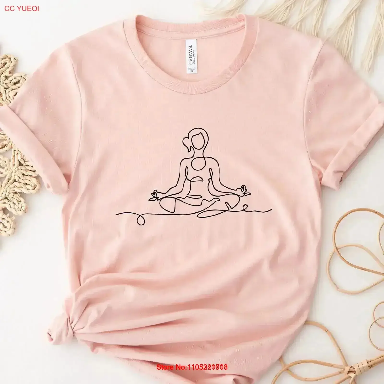 Women Yoga T Shirt GifT Namaste for Yogi Lover Meditation clothing vintage Washed designer clothes Casual streetwear Breathable