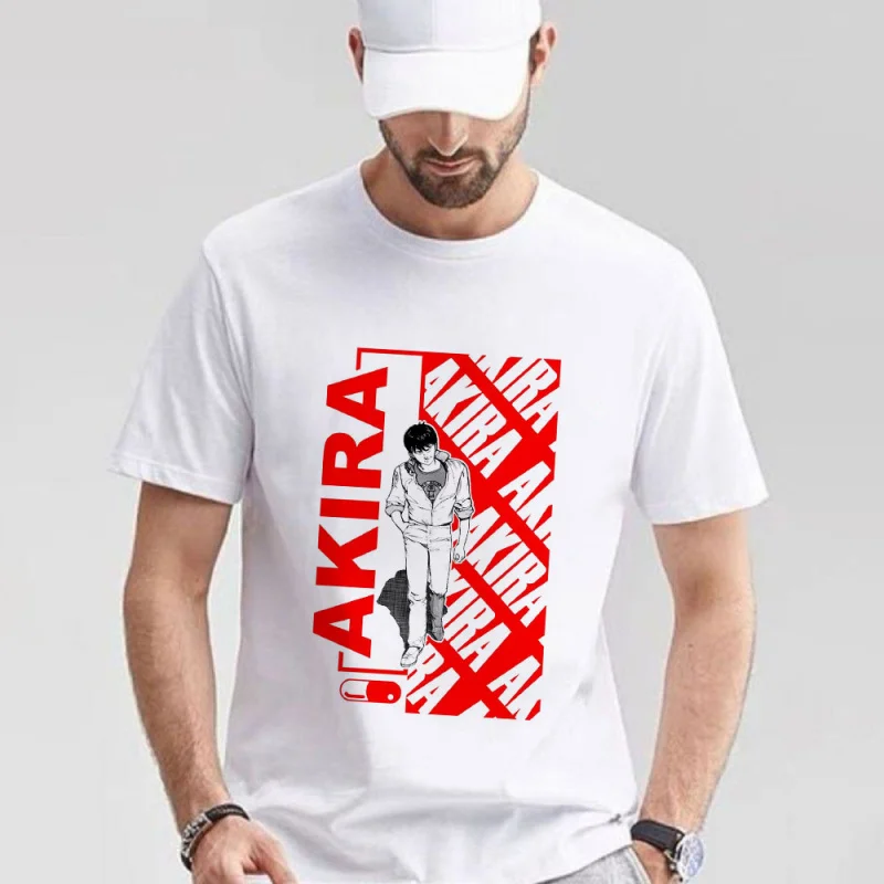 

0310 Vintage Akira Anime T Shirt Cyberpunk Manga City explosion Graphic clothes cyber mecha Neo-Tokyo Streetwear All size tops