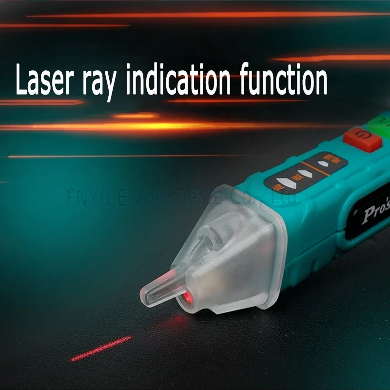 Pro'sKit-Bolígrafo de prueba sin contacto, medidor de voltaje de NT-310, sonda de inducción CAT de 1000V, Detector de voltaje de voz multifunción