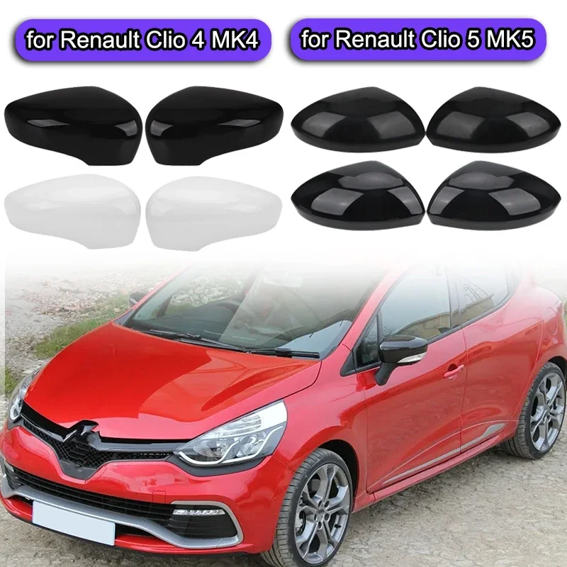 Cubierta de Espejo Retrovisor Lateral para Renault Clio 4 5 MK4 MK5 2012-2025 Zoe Captur 2013-2019, Reemplazo de la Cubierta del Espejo Retrovisor