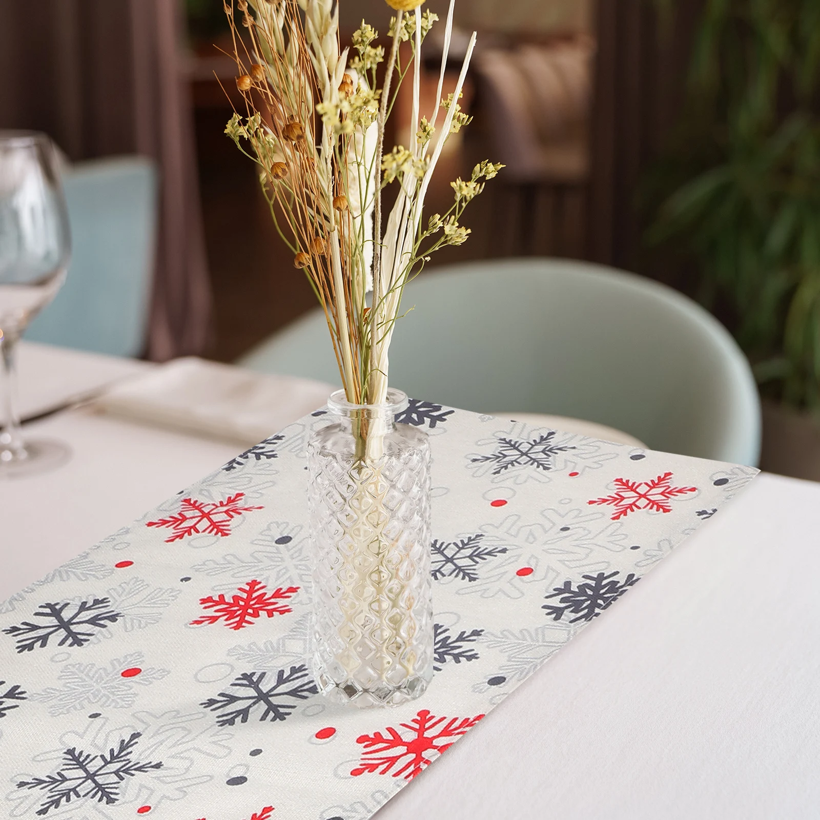 

Linen Table Runner Holiday Dining Room Halloween Runners Flax Party Tablecloth Small