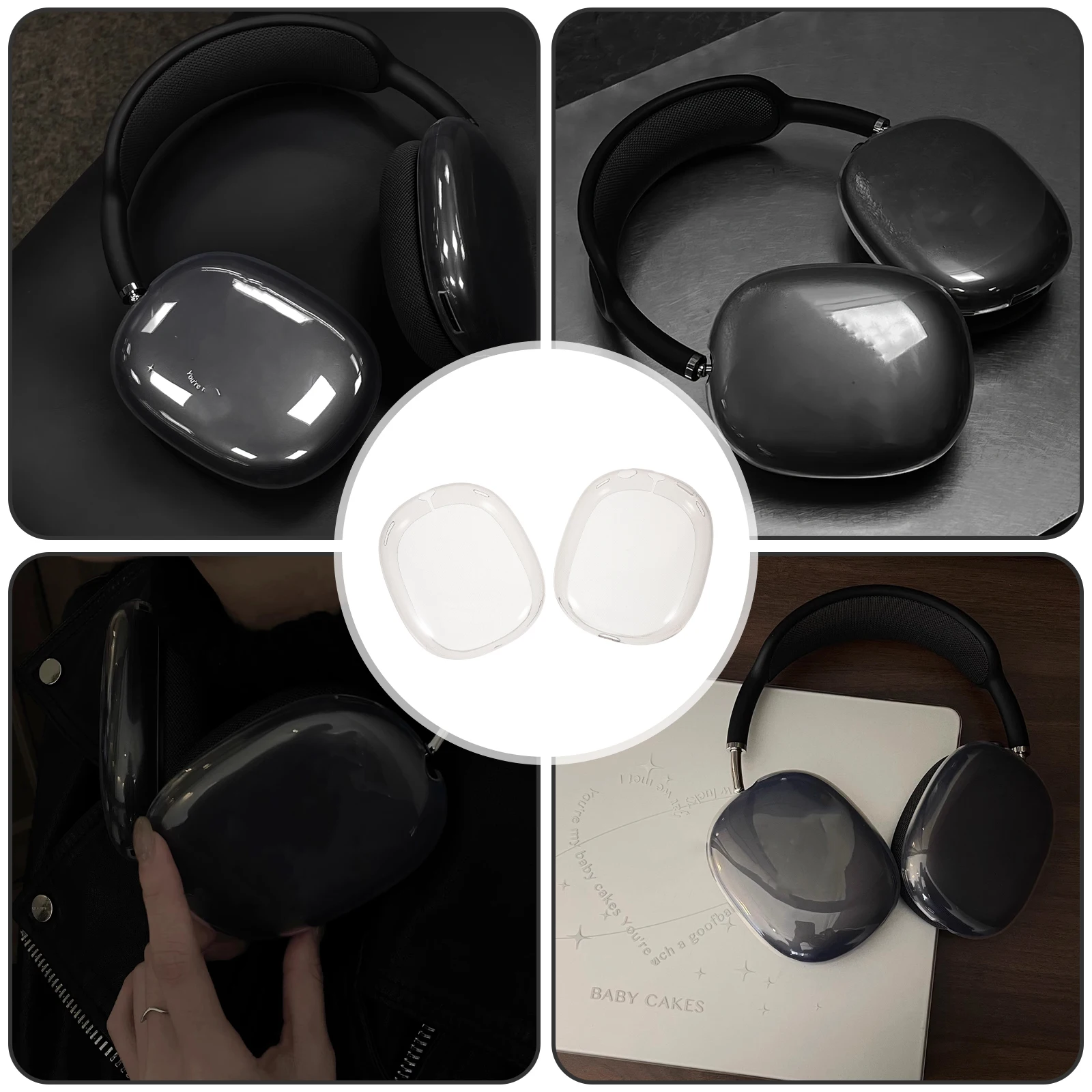 

Wireless Headphone Shell Silicone Case Headphones Cover Noise Reduction Earphone Protective Tpu