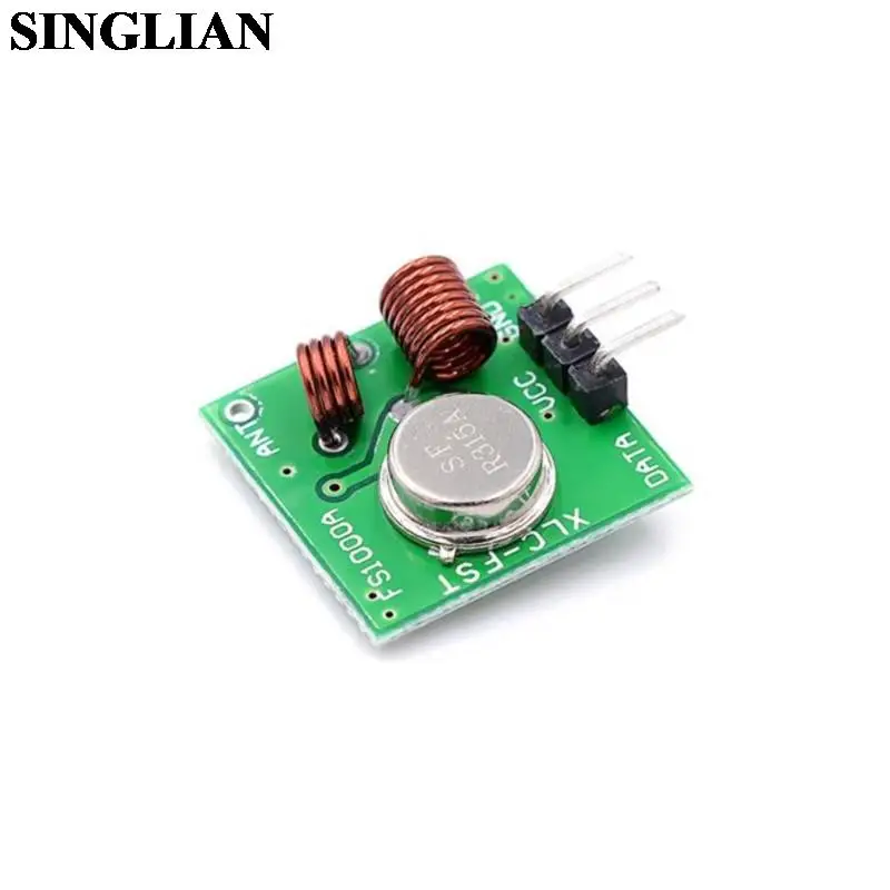 1Pair 433/315MHz RT 5V Super Regenerative Transmitter Receiver Module Wireless Receiving Module Wireless Transmitting Module