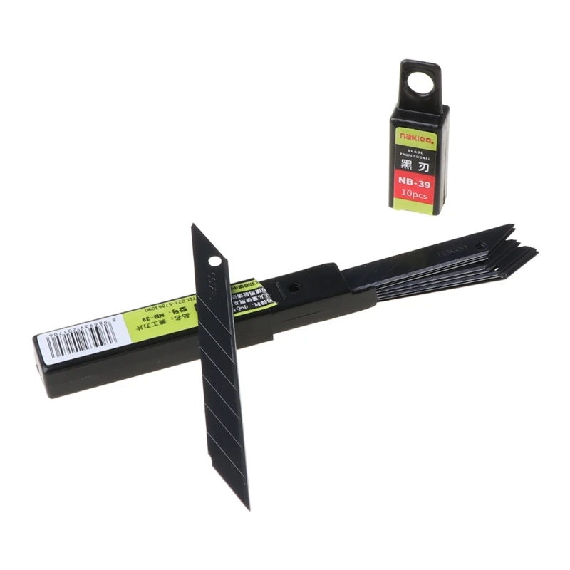 10pcs 30°Snap Off Replacement for Razor Blades 9mm Shaving Blade Utility Knife T