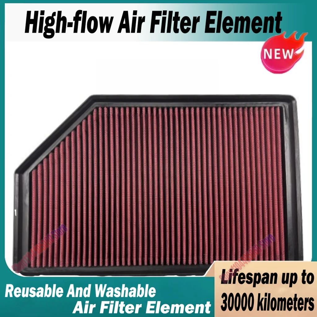 

Car High Flow Air Filter For VOLVO S80L 2.0T VOLVO CARS S60 V60 S80 XC60 30748212 31370161 31650021 Washable Reusable