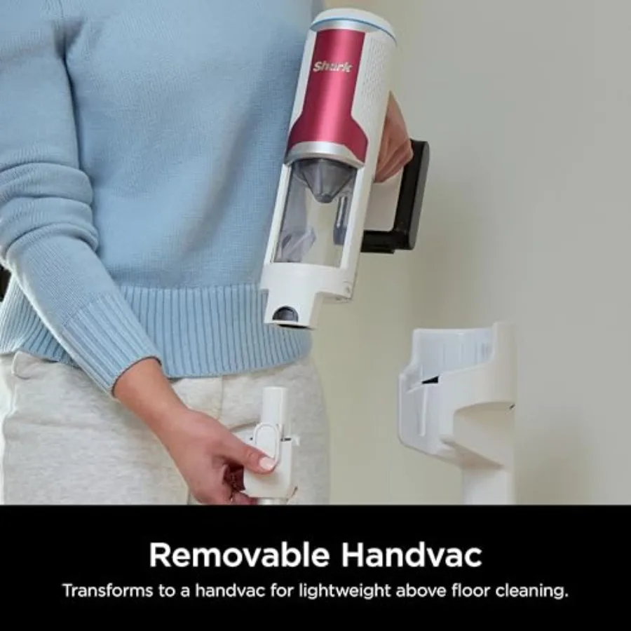 Clean Empty Cordless Stick Vacuum Cleaner Auto-Empty System Self Cleaning Brushroll HEPA Filter Powerful Suction Compact Lightw