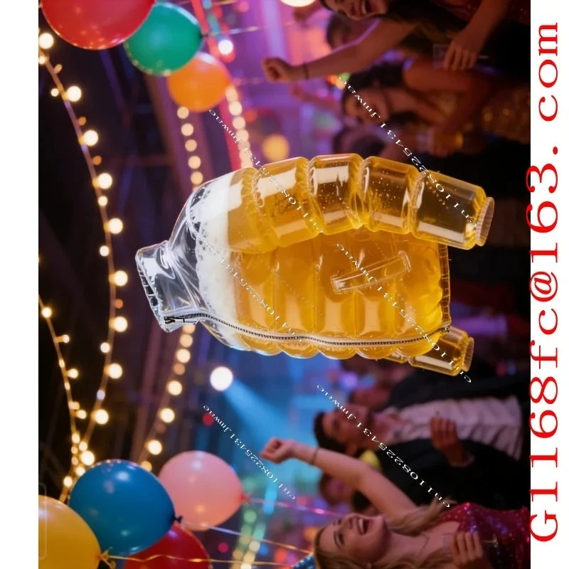 Beer-Filled Jacket Funny Transparent Beer-Drinking Jacket