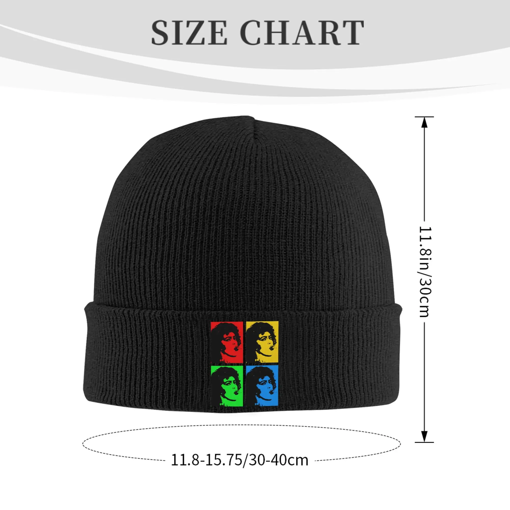 Vintage The Rocky Horror Picture Show Knitted Caps for Women Men Beanies Autumn Winter Hat Acrylic Tim Curry Frank Warm Cap