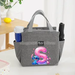 Disney Stitch Insulated Lunch Tote Bag Anime Large Capacity for Boy Girl Student Outdoor Picnic Resuable Thermal Cooler Food Box