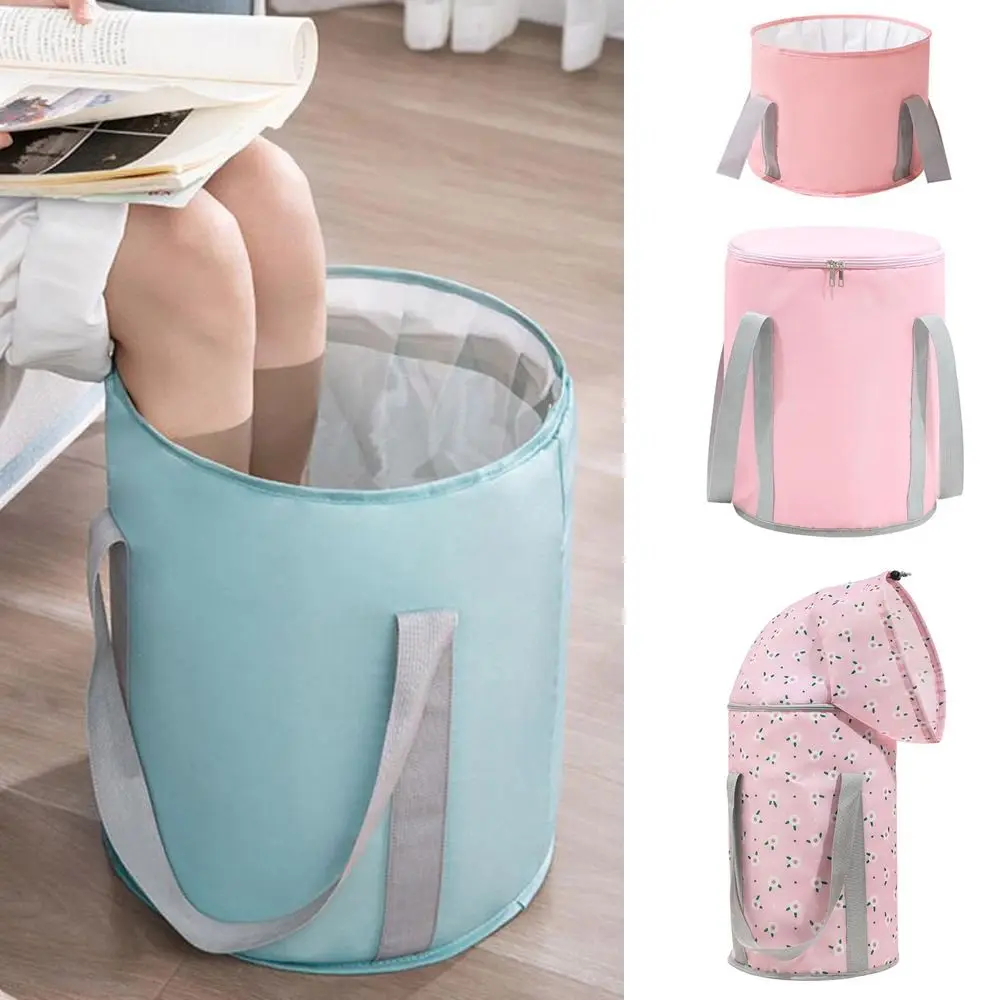 Foldable Foot Tub Portable Bath Bag Wash Basin Water Bucket Large Capacity Bath Feet Spa Massage Washing Tub For Outdoor Travel