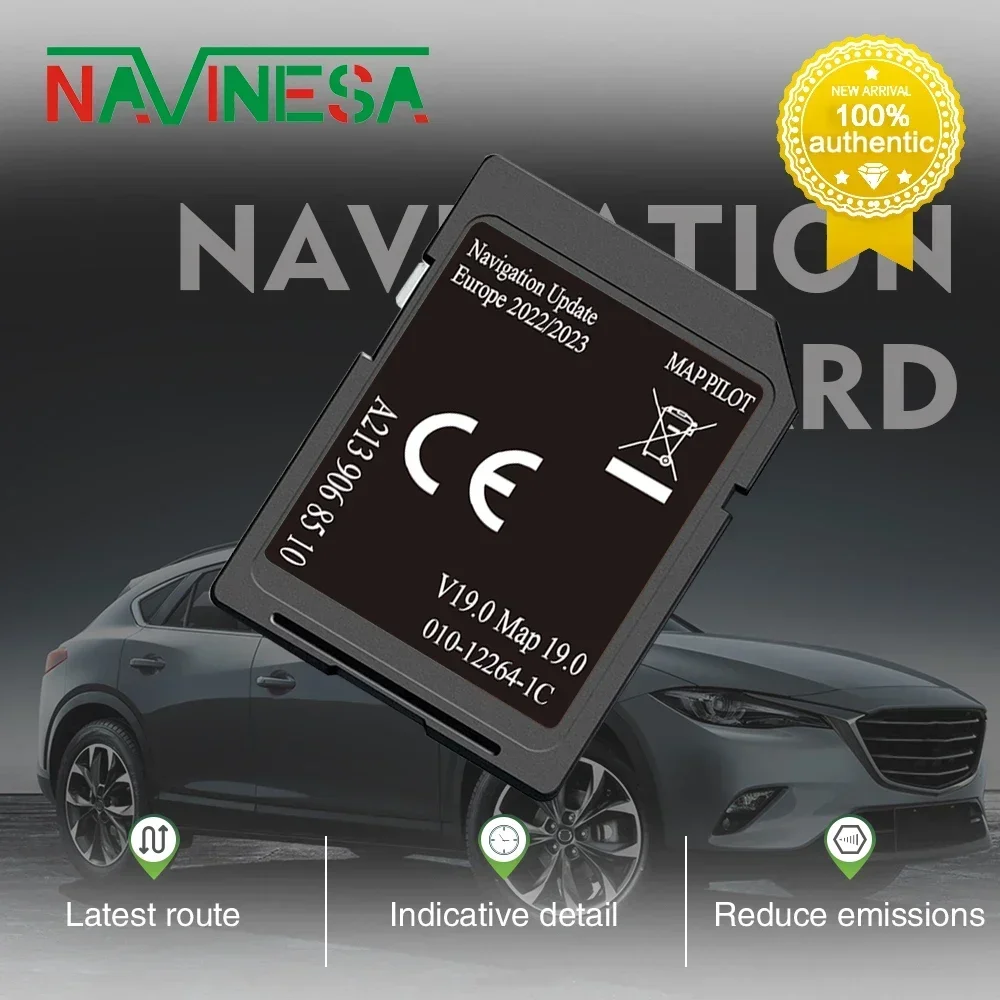 A213 V19 32GB GPS Navegação Europa para Mercedes Classe C W205 2015 Mapa Cartão SD