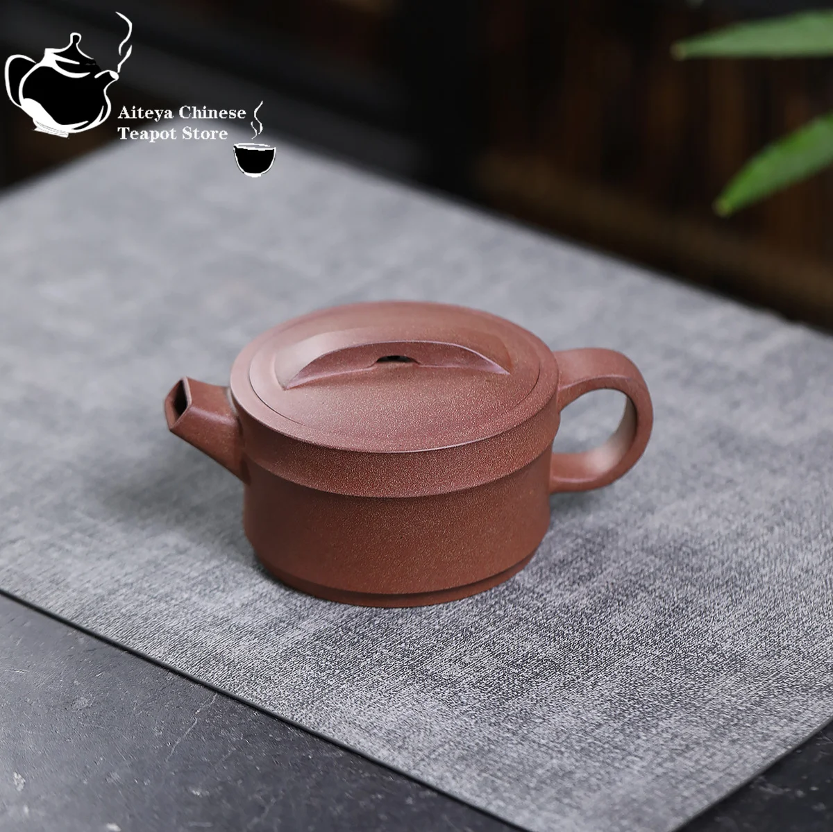 Yixing Purple clay teapot, original ore, peach blossom mud, condensed Han tiles, Chinese teapot, Kung Fu tea set, health pot