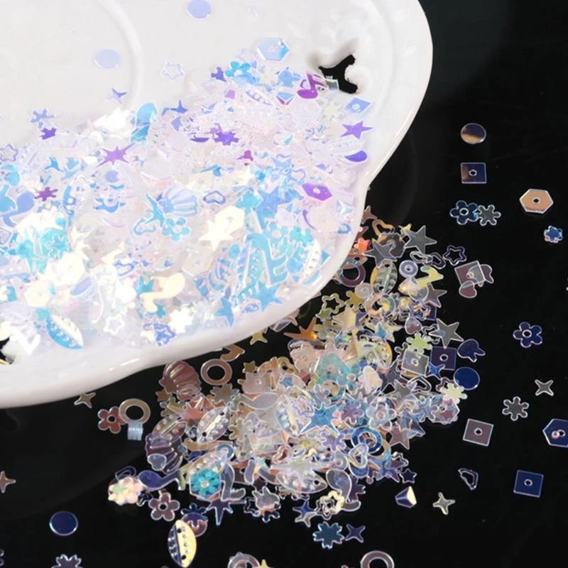 

J78F украшения для ногтей хлопья кристаллы блестки эпоксидная смола наполнитель формы