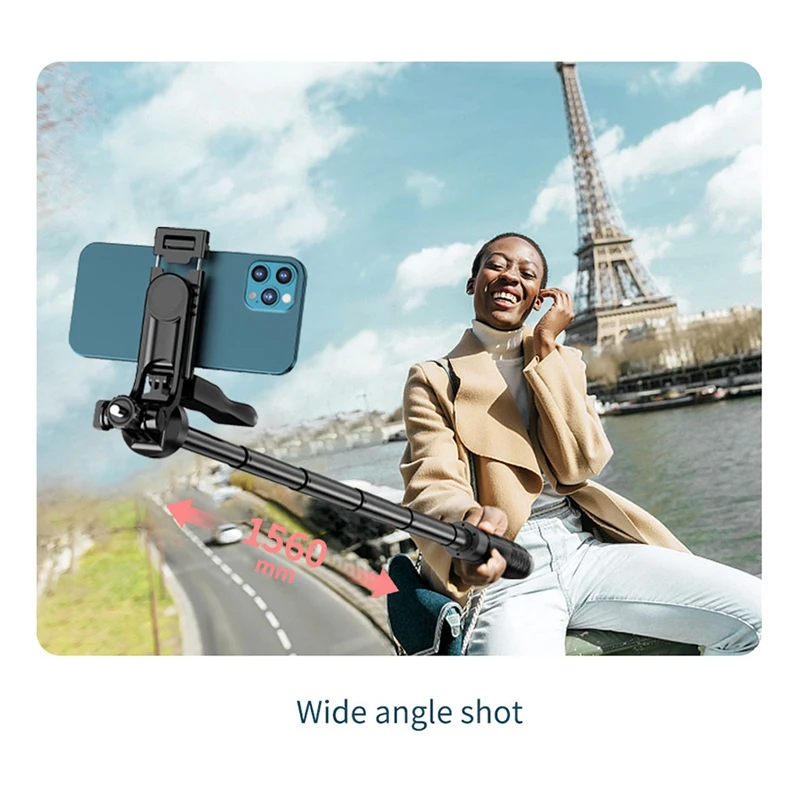 L16 Phone Bluetooth Selfie Stick Handheld Stabilizer Foldable Tripod Stand For Gopro Action Cameras Smart Phone Shooting