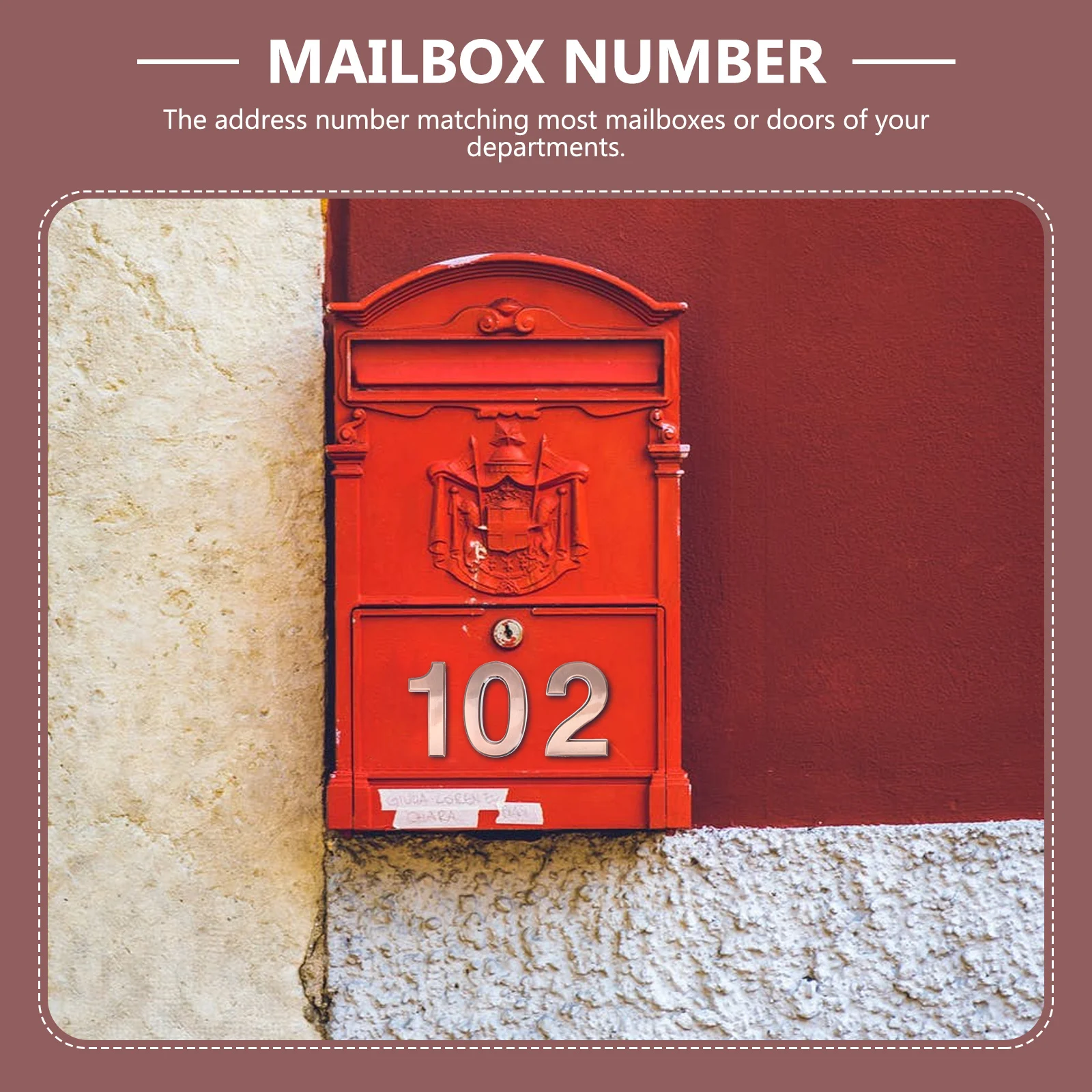 

Self-adhesive Door Number Decorate Exterior Numbers Plastic Address Signs for Houses Office