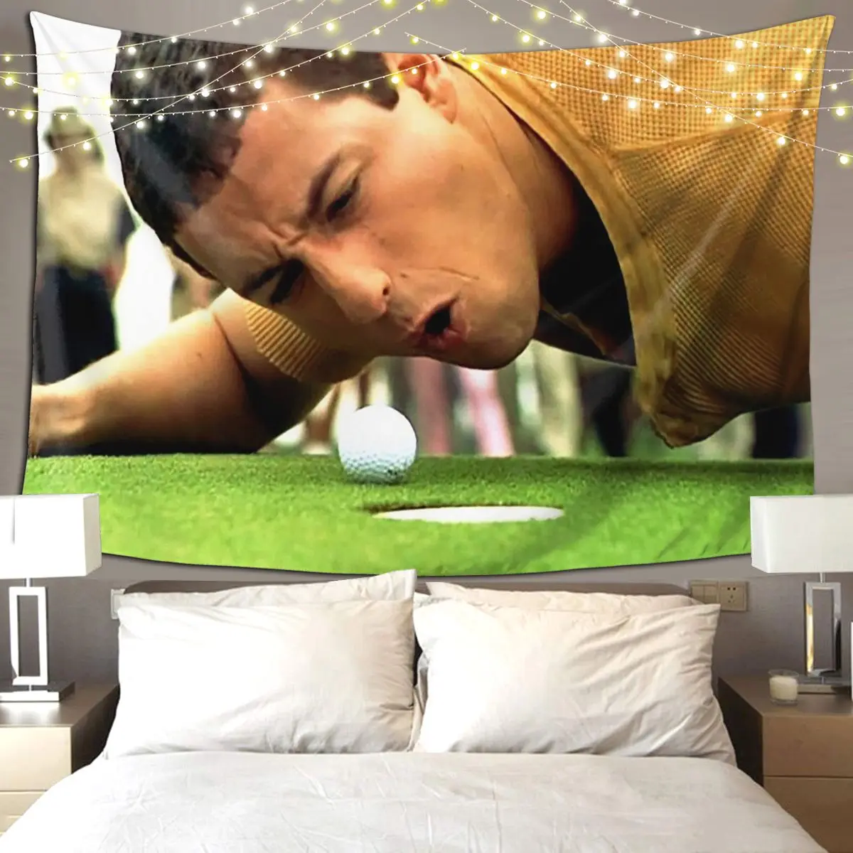 

Забавный гобелен для гольфа в стиле хиппи, настенный эстетический гобелен для украшения дома для гостиной, спальни, комнаты в общежитии