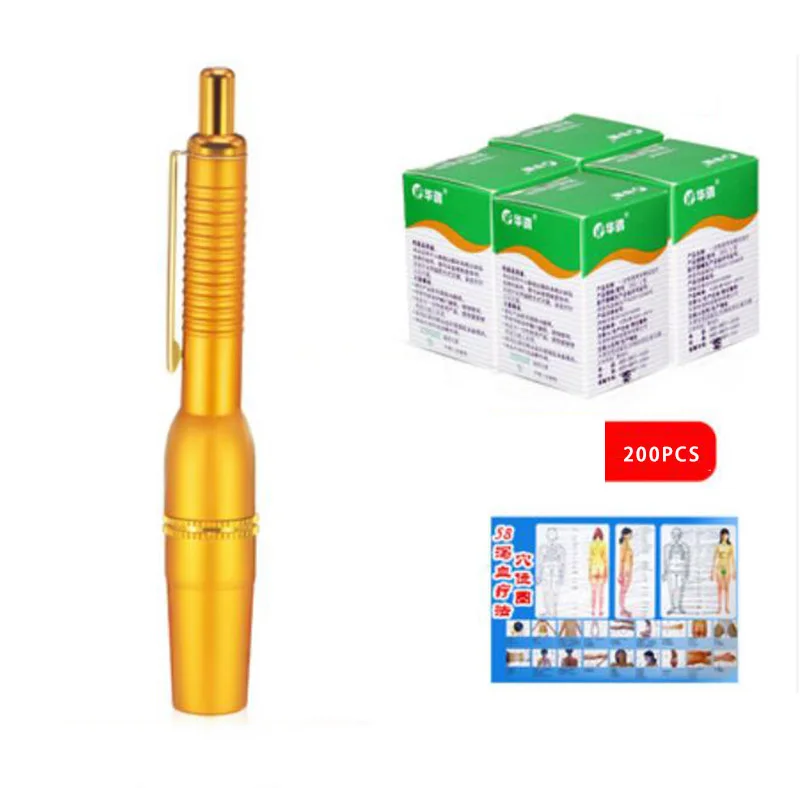 Three blood collection needle thorn blood collaterals acupuncture bloodletting cupping pen pen in one-off stasis household