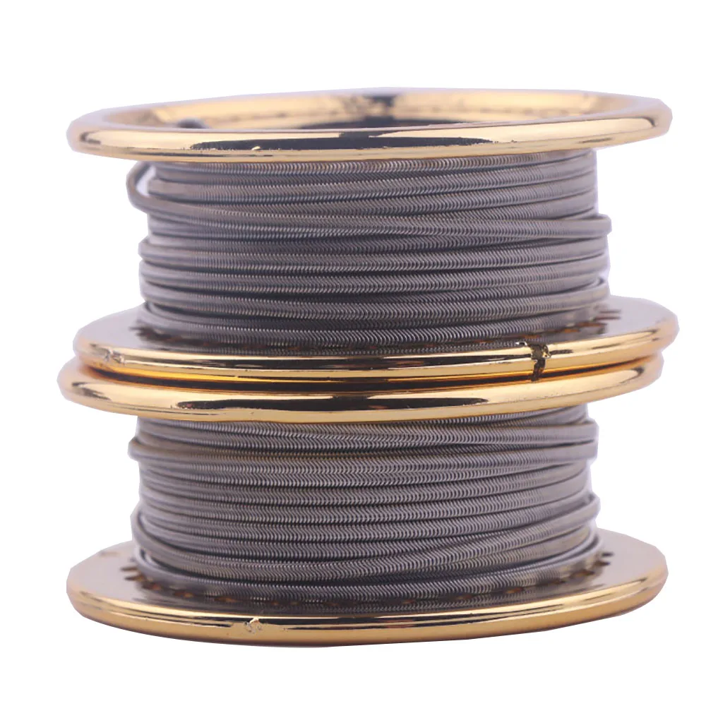 5M/Roll A1/SS316L/NI80 Alien V2 Wire Clapton Fused Clapton Premade Coils for RDA RTA Heating Wire