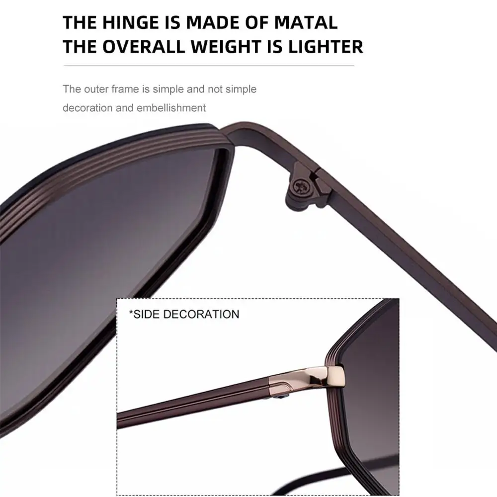 

Trendy Metal Frame Hexagon Sunglasses UV400 Protection Luxury Polygon Shades Irregular Sun Glasses Unisex