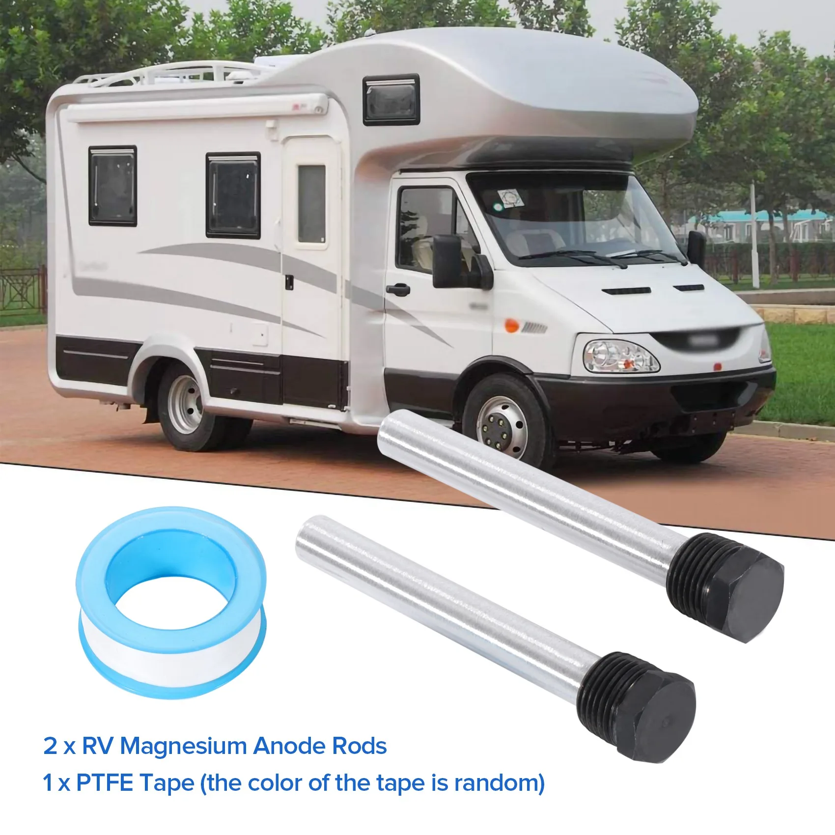 Новый магниевый анодный стержень водонагревателя для нагревателей Atwood, 2 упаковки 1/2 дюйма NPT Анодный стержень резервуара для горячей воды RV для нагревателя RV