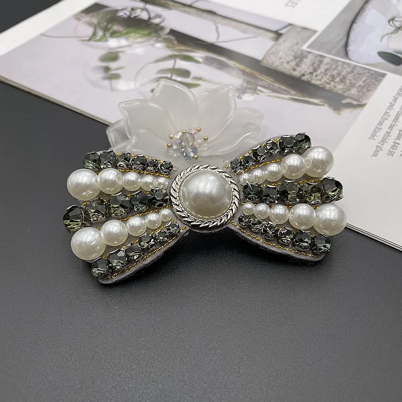 2Pcs Bowtie Rhinest…
