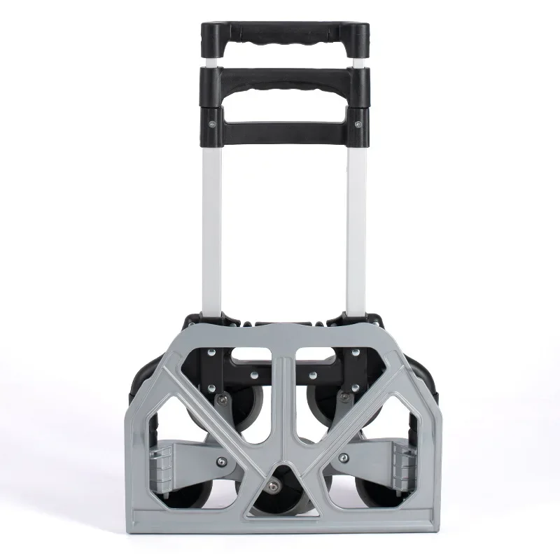 

l 80kg Portable Folding Hand Trolley Aluminium Alloy Climbing Stairs Hand Cart for Shopping