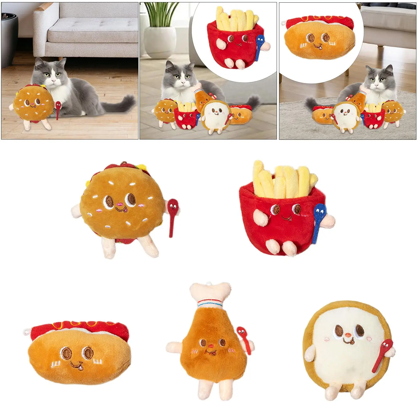 Gatto Catnip Toy Cartoon con Catnip Kitty Tooth Cleaning masticare gattino giocattolo