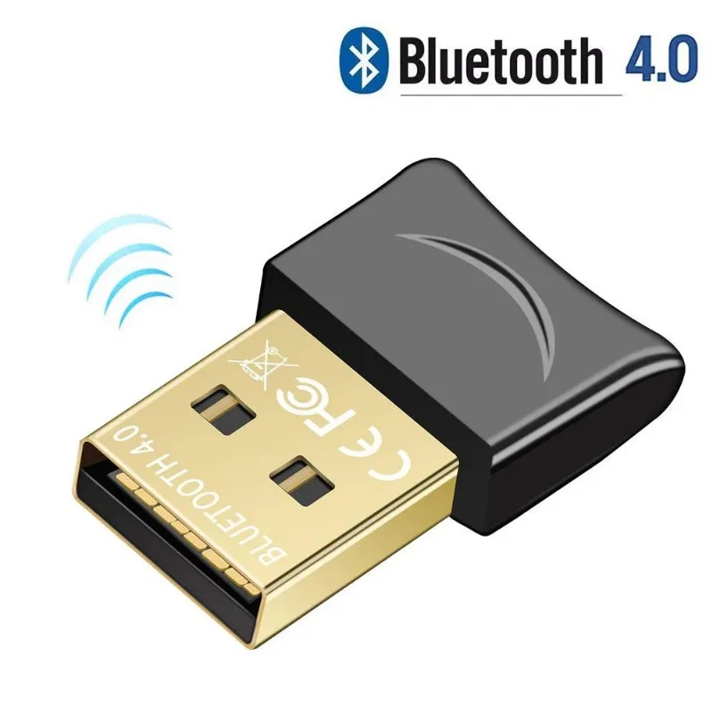 Bluetooth Adapter For PC USB Bluetooth Dongle Receiver Wireless Transfer Compatible With Stereo Headphones Desktop Windows