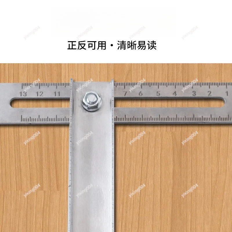 Wardrobe Rod Mounting Position Ruler Flange Hole Locator Woodworking Drilling Guide Tool