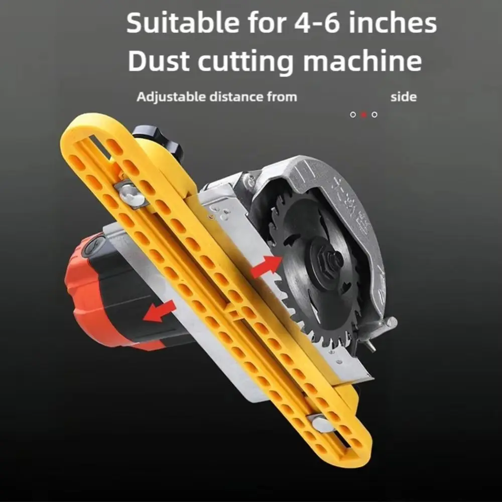 Portable Adjustable Cutting Machine Base Guide Rail ABS High-Quality Circular Saw Milling Positioning Clamp Locking Tool Holder