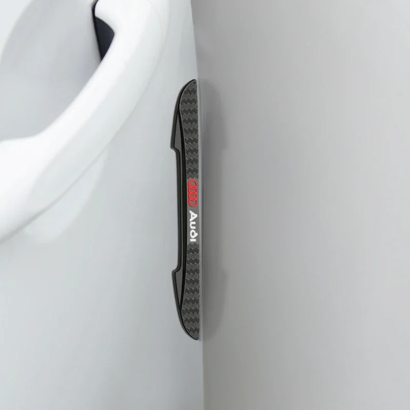 4 قطعة المطاط باب السيارة واقي للحواف المضادة للتصادم ملصقات واقية لأودي A3 A4 Q1 Q2 Q3 B6 A5 A6 C7 Q5 B9 B7 C6 #6