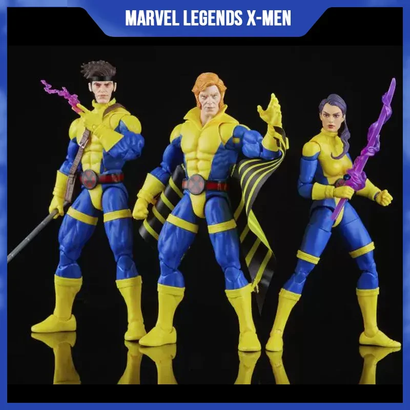 

Original Marvel Legends New X Men Comics Gambit Banshee Psylocke 6 Inches Retro Pvc Action Figure Set Collect Toy Kids Gifts