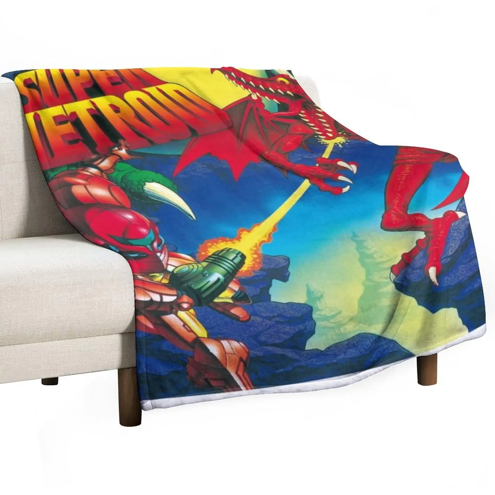 

Retro Super Metroid Throw Blanket Nap For Decorative Sofa Blankets For Sofas For Sofa Thin Blankets
