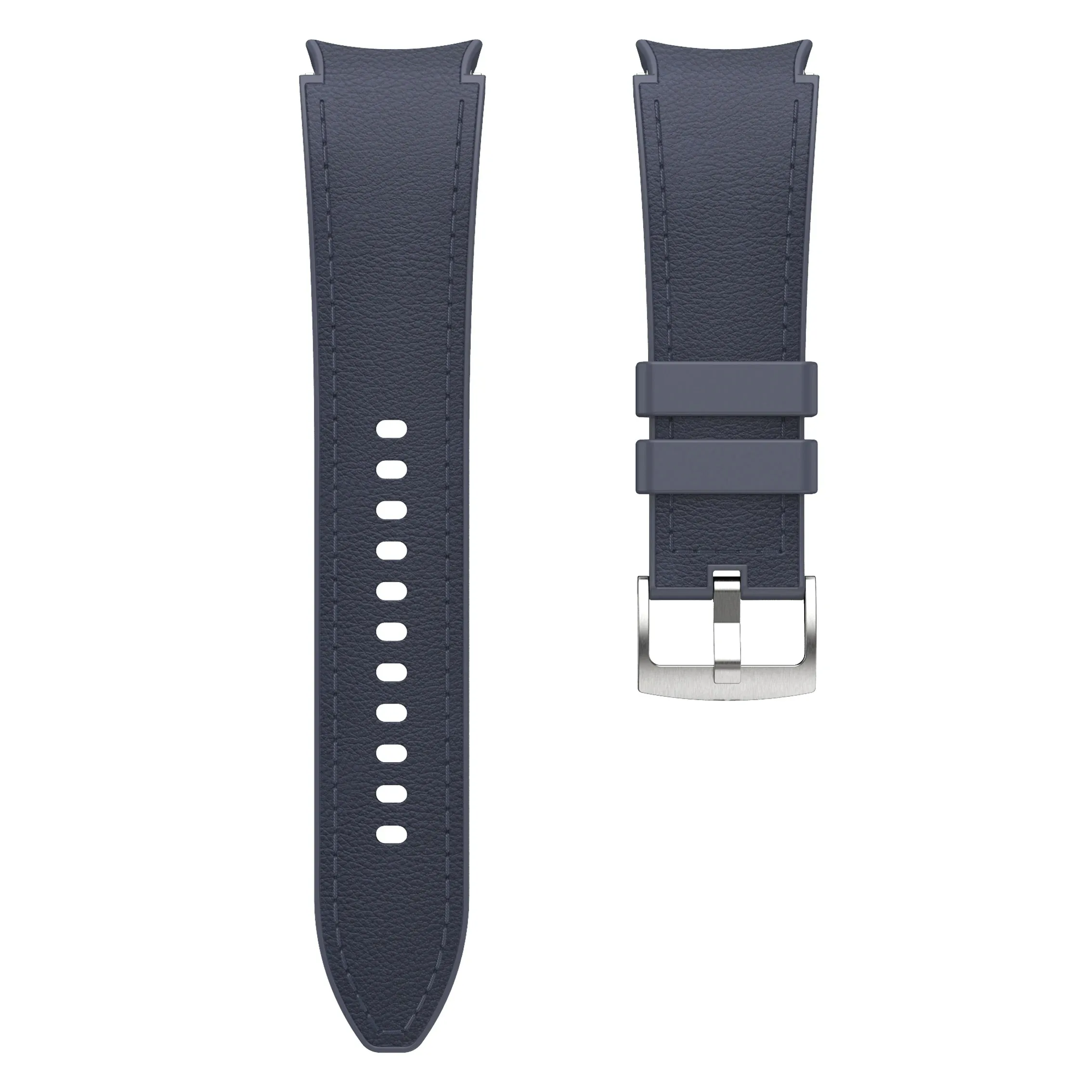 Leather+Silicone Strap for Samsung Galaxy Watch 7 FE 6 5 4 44/40mm Replacement watchband For Galaxy 6 classic 47/43mm/5 pro 45mm