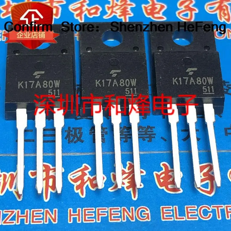 5PCS-10PCS K17A80W TK17A80W  TO-220F 800V 17A  Original On Stock Quicky Shipping