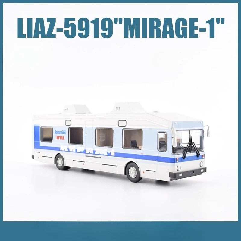 

1/43 модель автобуса, советская специальная машина LIAZ-5919 Leningrad, мобильная медицинская машина SJAVN010, статическая модель, игрушка для мальчика, подарок