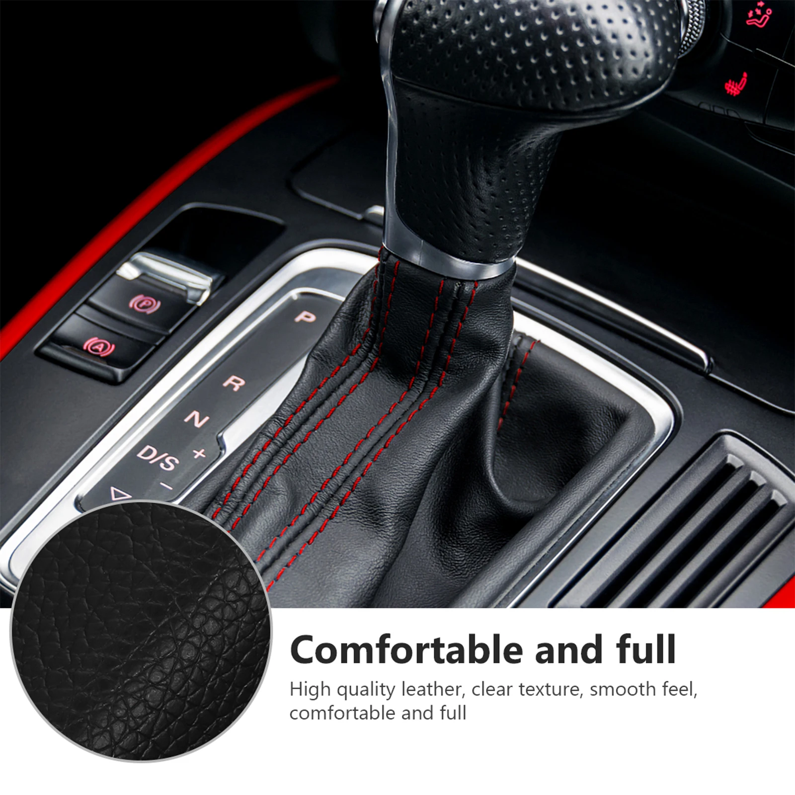 

Dust Jacket Suitable for Most Shifts Lever Handles Stick Cover Car Pu Auto Knob