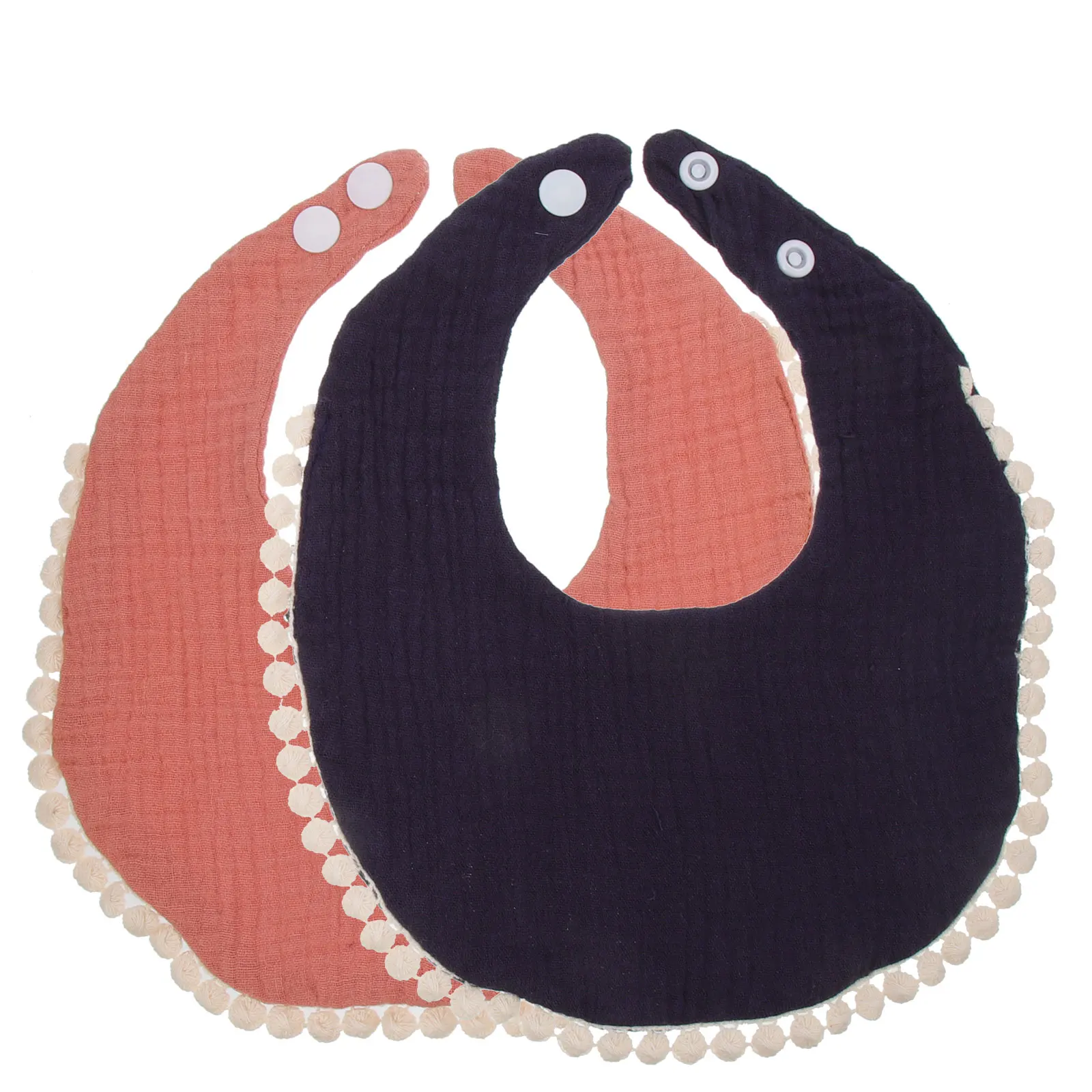 

2 Pcs Towels Children's Saliva Wipes Baby Feeding Bibs Infant Toddler Drool Cotton Food Newborn